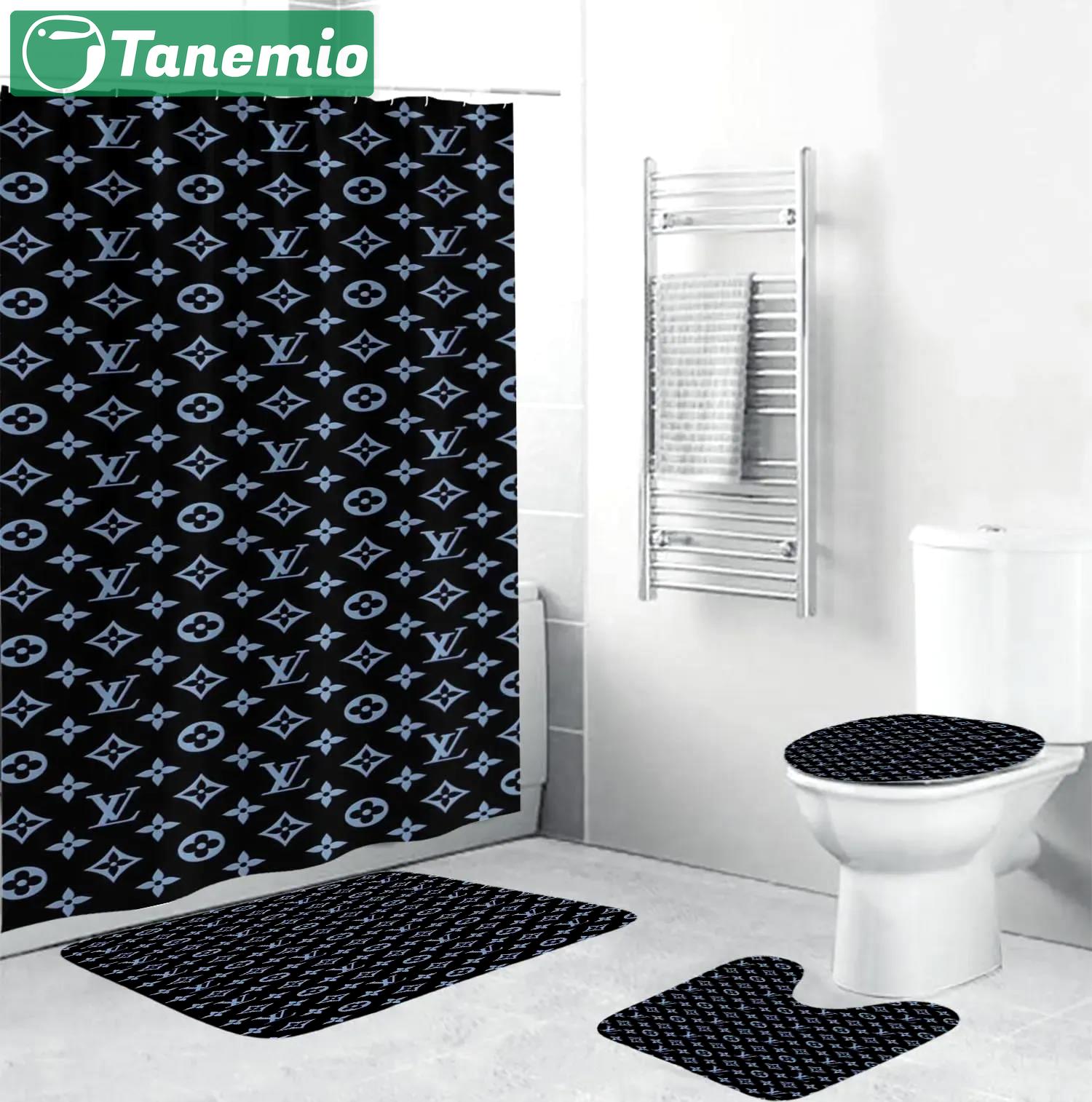 Louis vuitton bath mat bathroom sets luxury fashion brand home decor hypebeast Bathroom Set