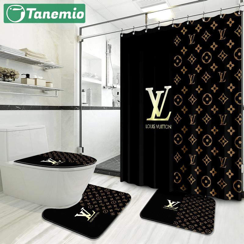 Louis vuitton bathroom set bath mat hypebeast home decor luxury fashion brand Bathroom Set