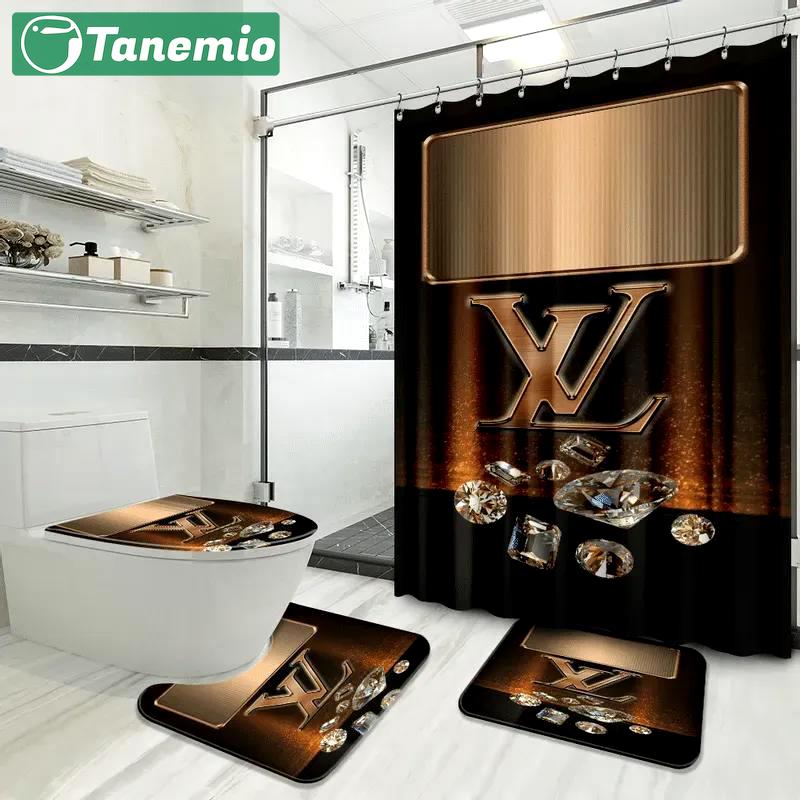 Louis vuitton bathroom set bath mat luxury fashion brand hypebeast home decor Bathroom Set