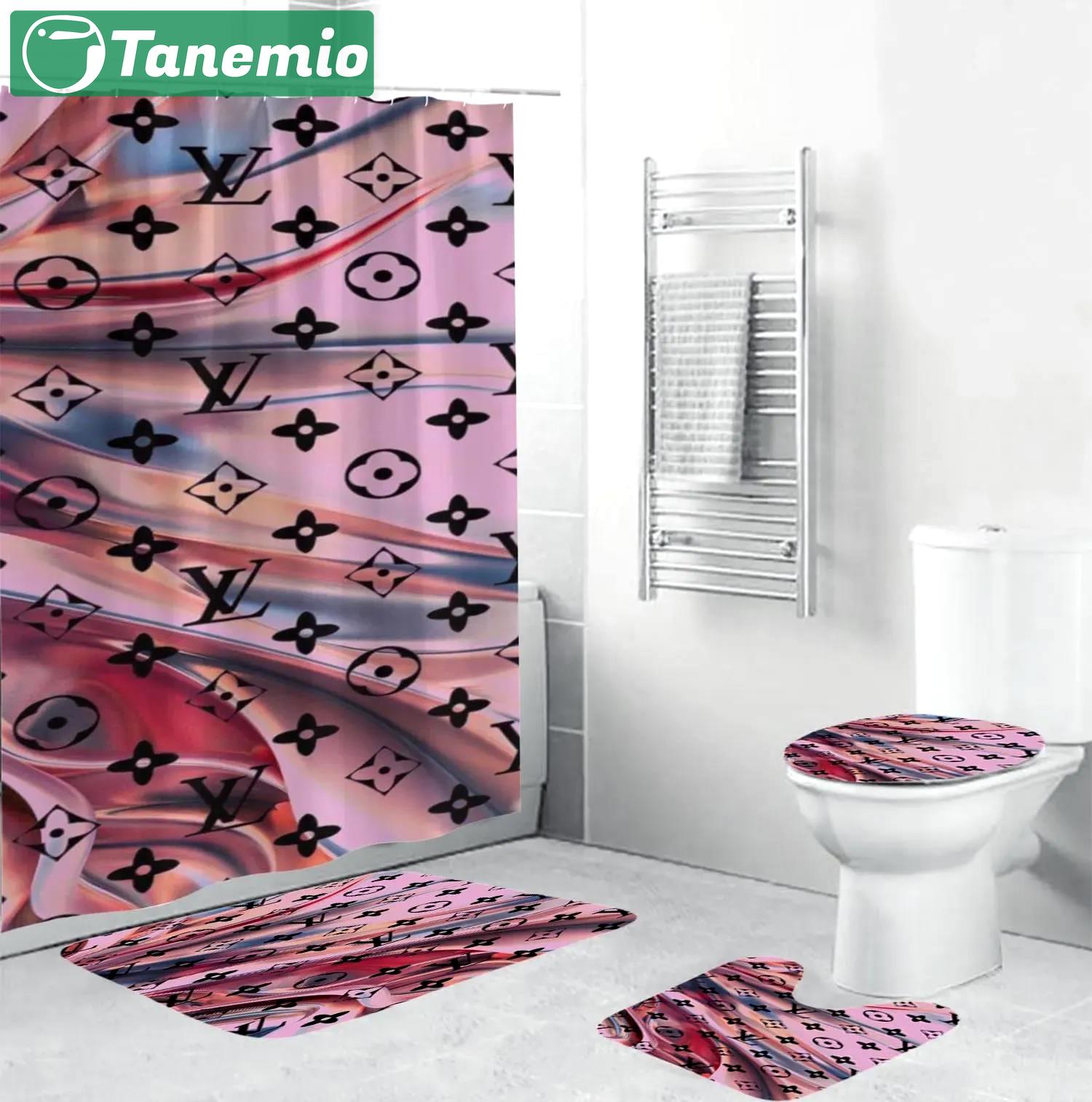 Louis vuitton bathroom set hypebeast bath mat home decor luxury fashion brand Bathroom Set