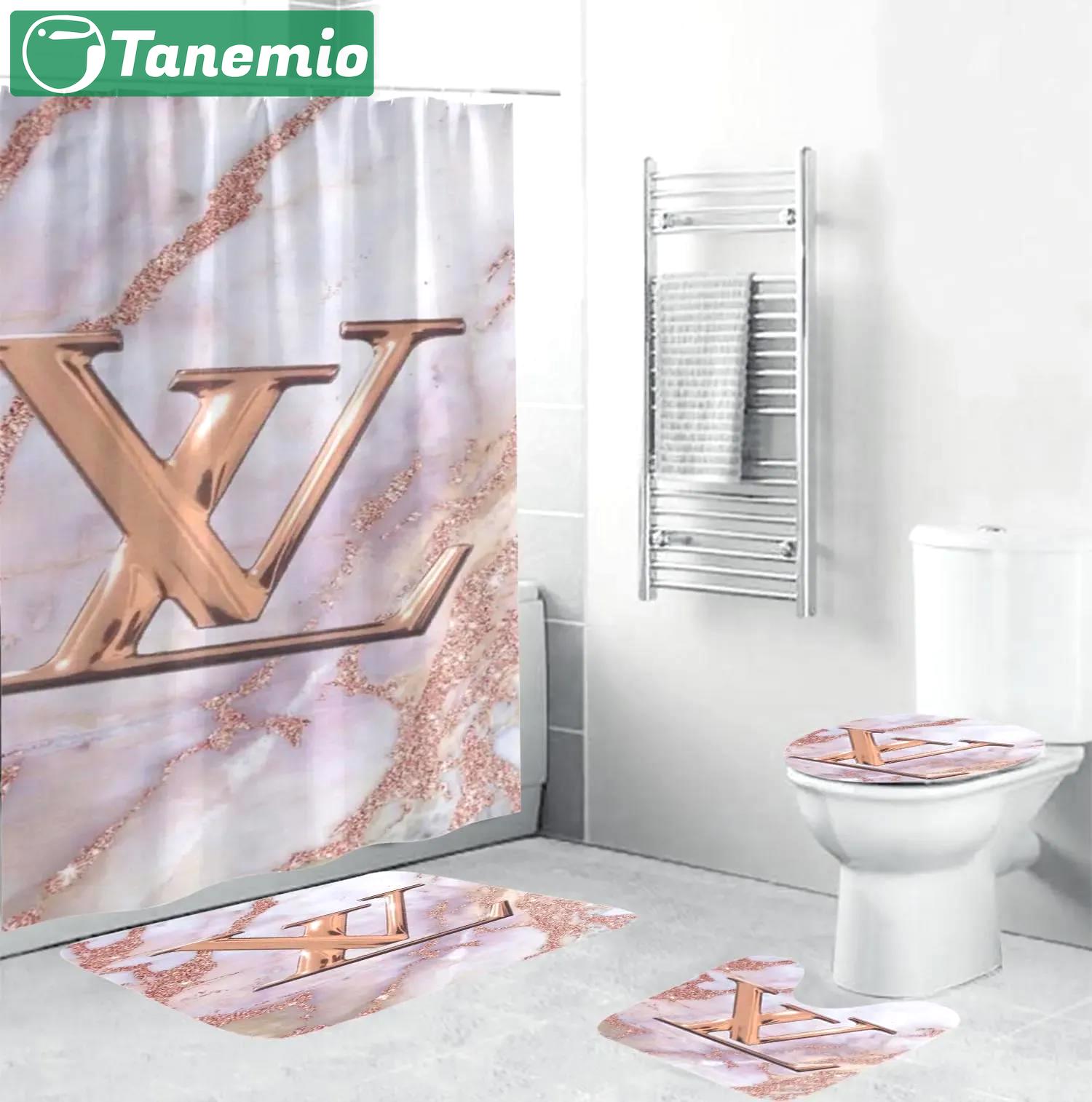 Louis vuitton home decor hypebeast bath mat luxury fashion brand bathroom sets Bathroom Set