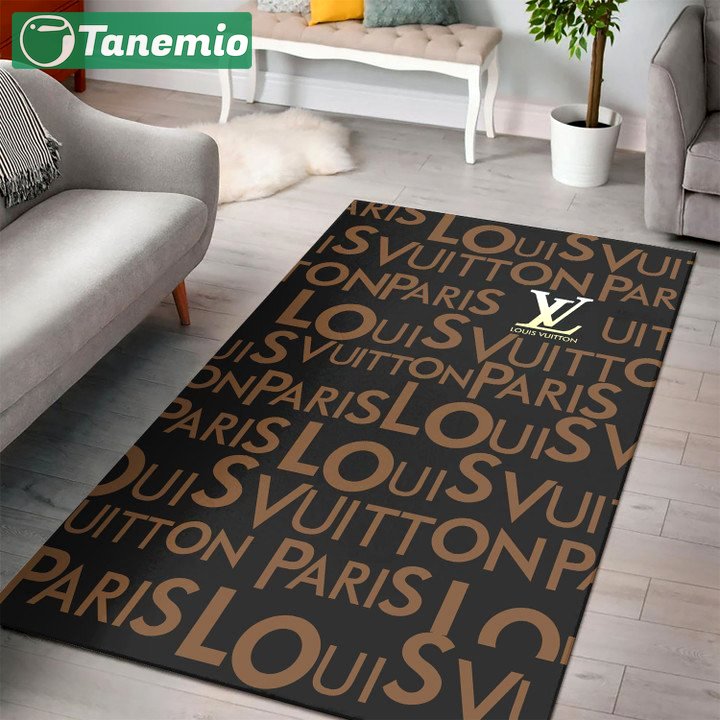 Louis vuitton hot logo type 217. Upgrade Your Living Room with Luxury Home Decor: Area Carpets, Floor Decor, Door Mats, and Hot Gift Items with style a High-End Fashion Brand Rectangle Rug