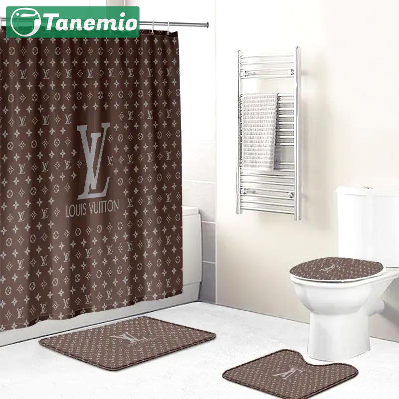 Louis vuitton hypebeast luxury fashion brand home decor bath mat bathroom sets Bathroom Set