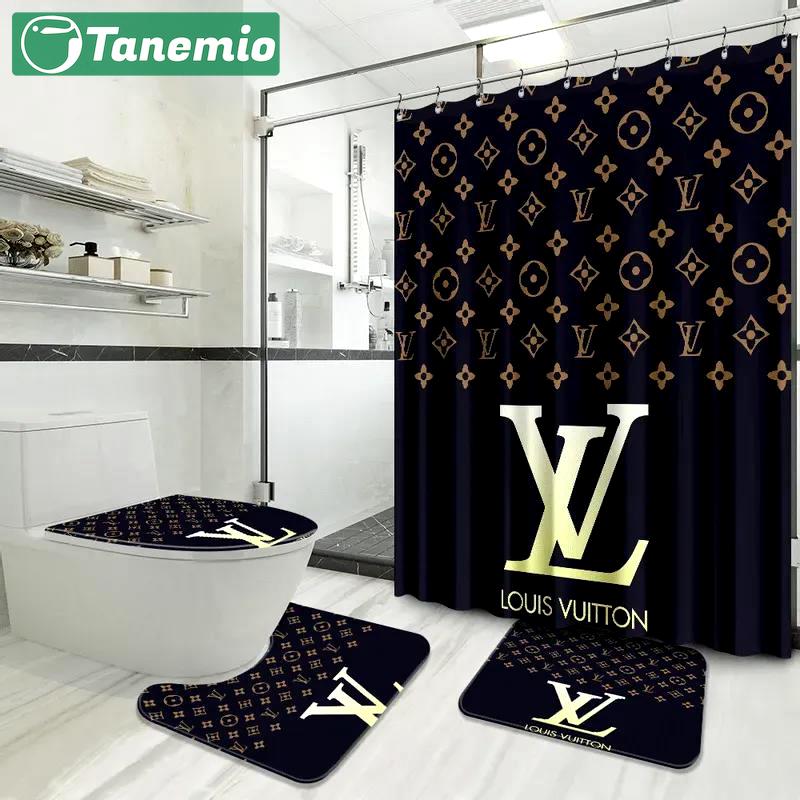 Louis vuitton luxury fashion brand hypebeast home decor bath mat bathroom sets Bathroom Set