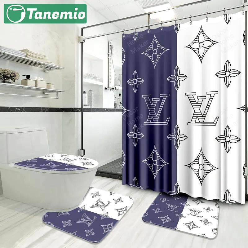 Louis vuitton lv louis vuitton bathroom set bath mat hypebeast home decor luxury fashion brand Bathroom Set