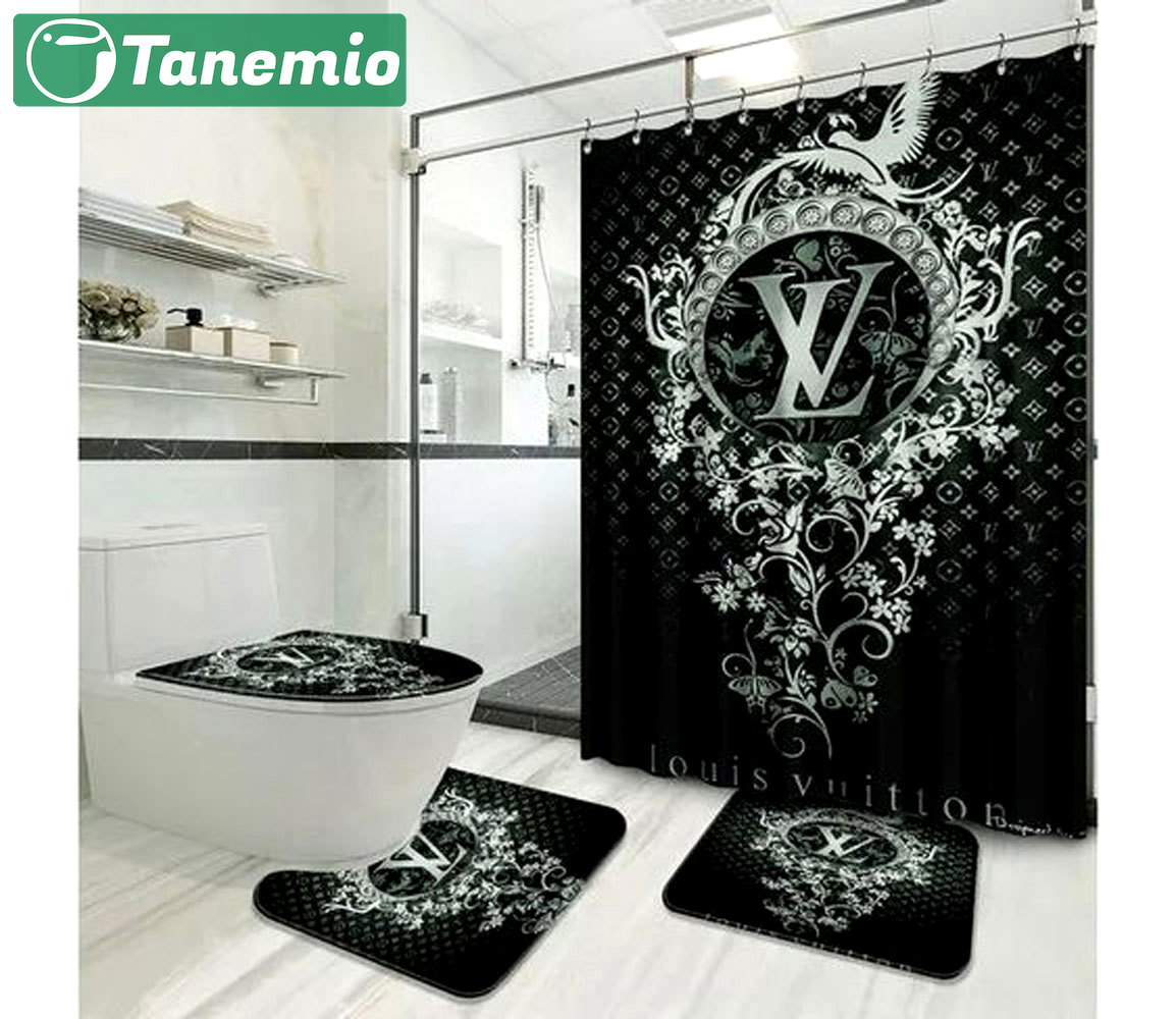 Louis vuitton lv luxury fashion brand home decor hypebeast bathroom sets bath mat Bathroom Set