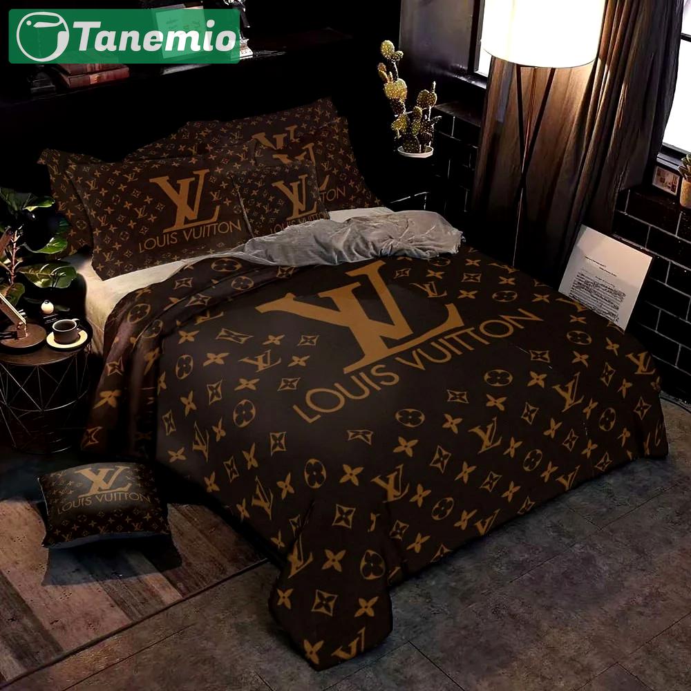 Louis vuitton new hot ver2 brown luxury brand      -    Bedding Sets bed linen covers bedroom idea sheets home decor bedspread duvet bedclothes blankets
