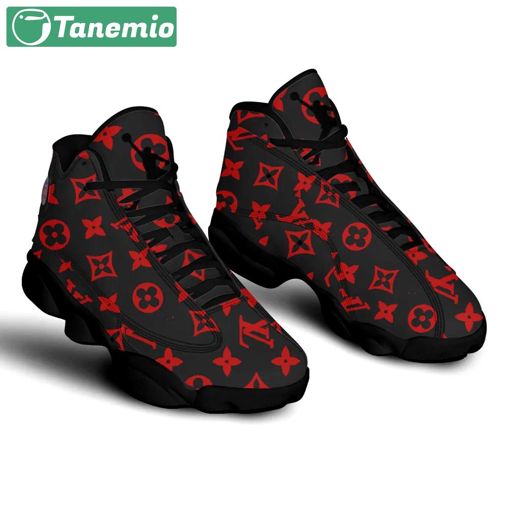 Louis vuitton paris reds lv Air Jordan 13 For Fans Gifts For Men Women Sneakers Shoes Full Size