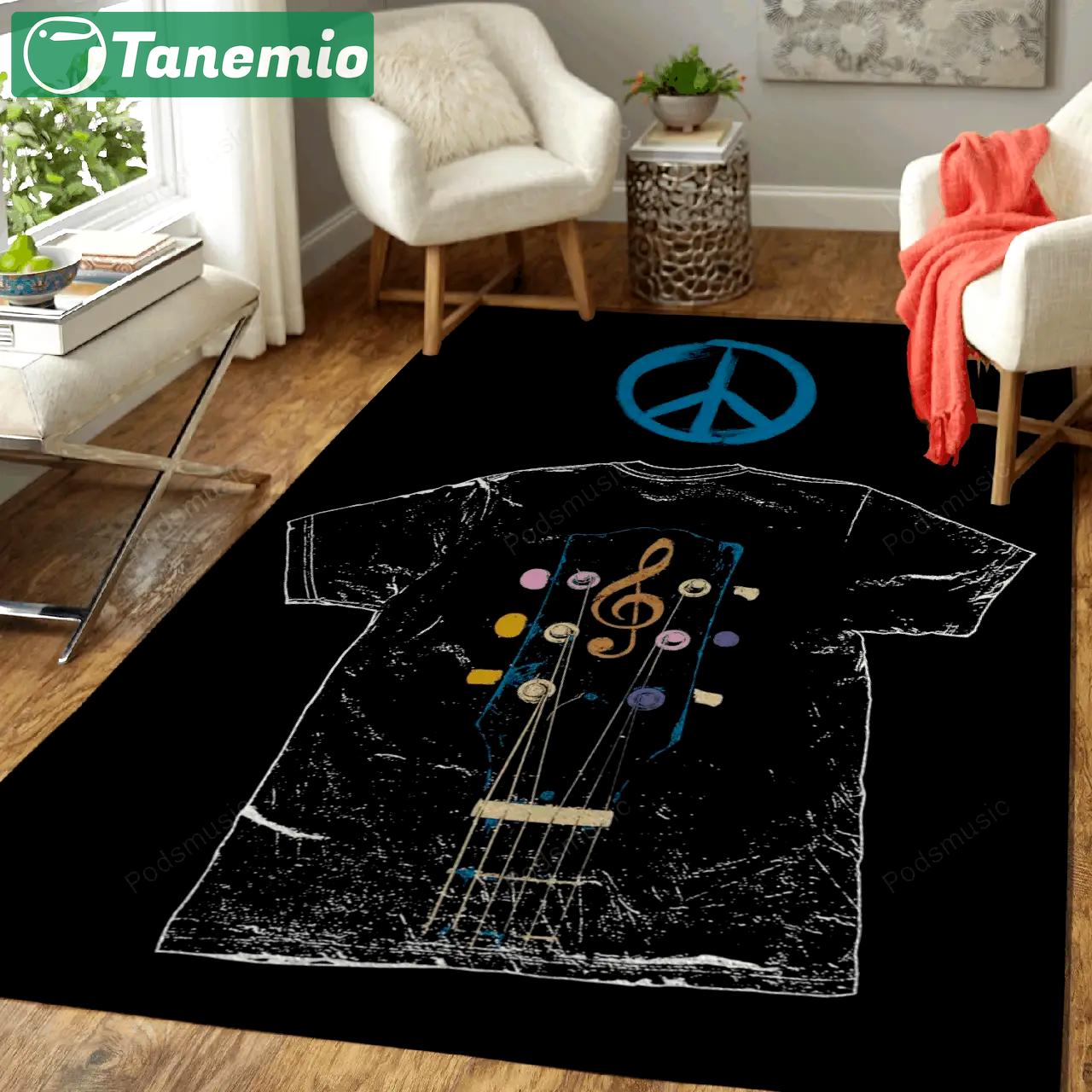 Love peace music peace art for fans area rug living room carpet rug regtangle carpet floor decor home decor Rectangle Rug