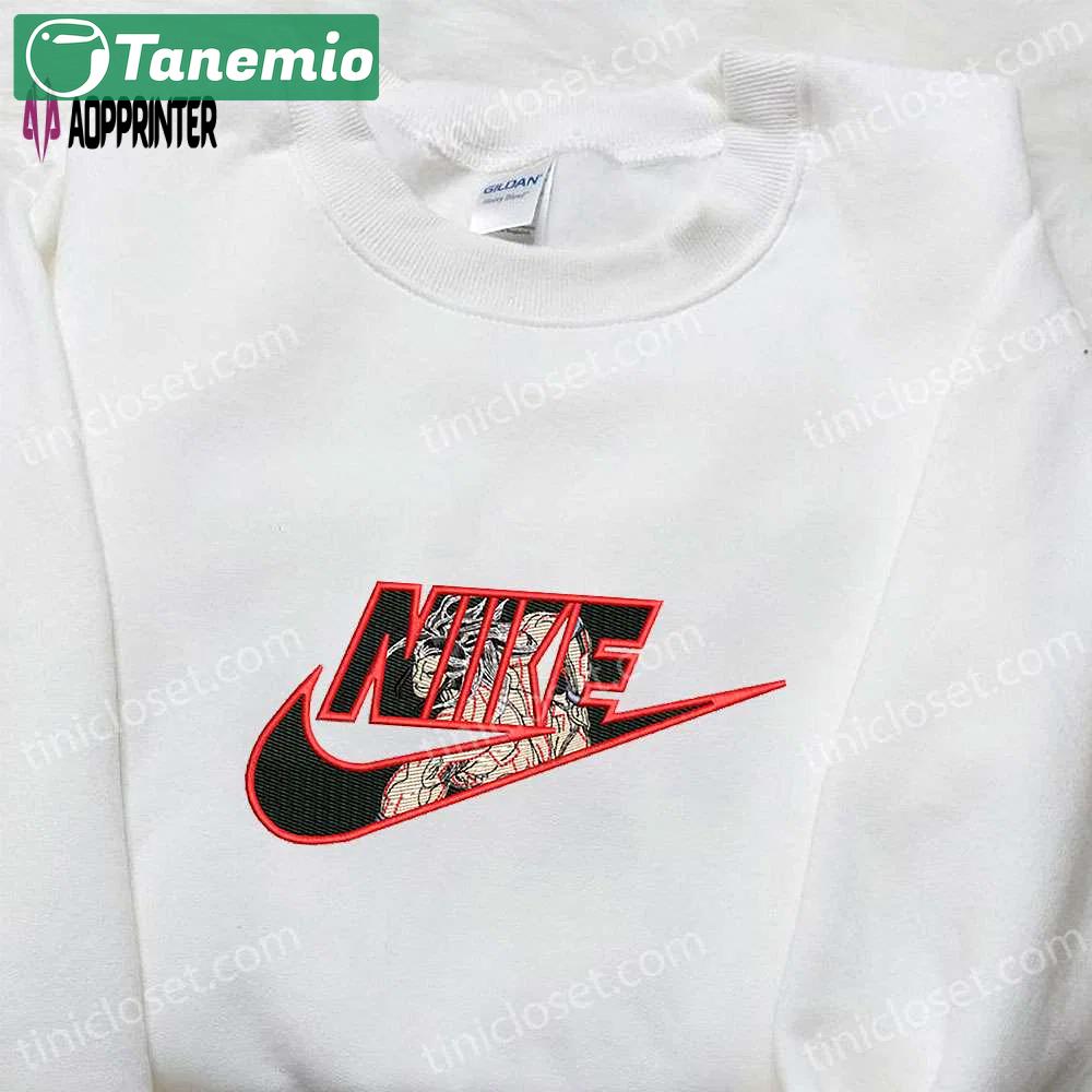 Lu bu x nike anime hoodie record of ragnarok & inspired embroidered shirts Embroidered Shirt