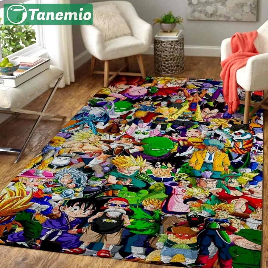 Manga fans gragon ball area rug living room rug home decor movie home decor Rectangle Rug