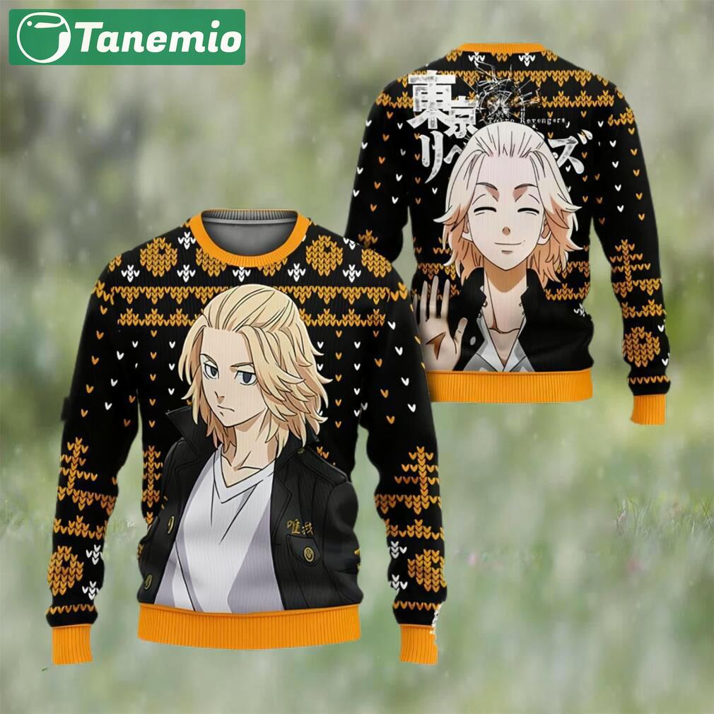 Manjirou sano mikey custom anime tokyo revengers ugly christmas sweater Christmas Ugly Sweater