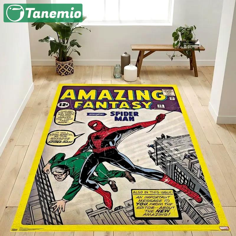 Marvel comics spider man area rug living room and bed room rug Rectangle Rug