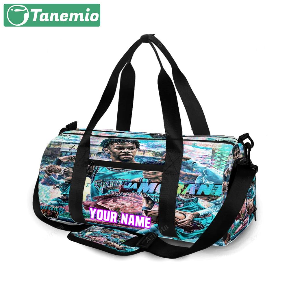 Memphis grizzlies ja morant personalized name travel bag gym bag 1198 Travel Bag