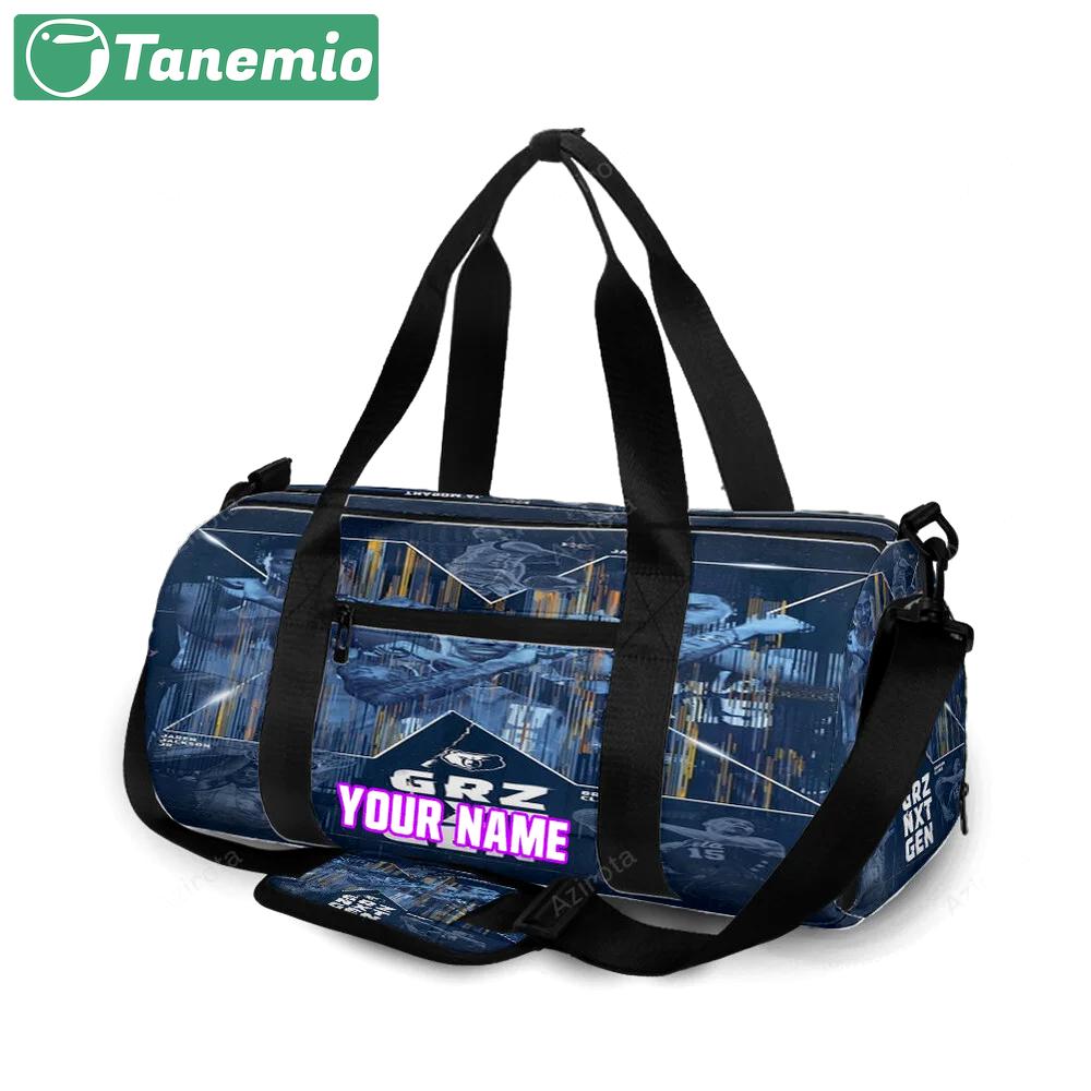 Memphis grizzlies team v1 personalized name travel bag gym bag 1247 Travel Bag