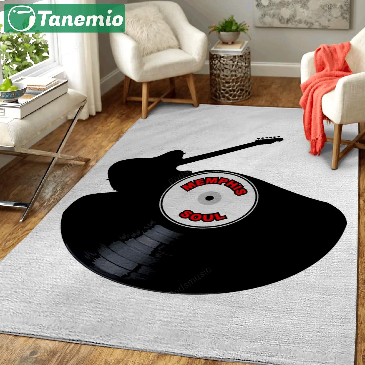 Memphis soul music record musical art for fans area rug living room carpet rug regtangle carpet floor decor home decor Rectangle Rug