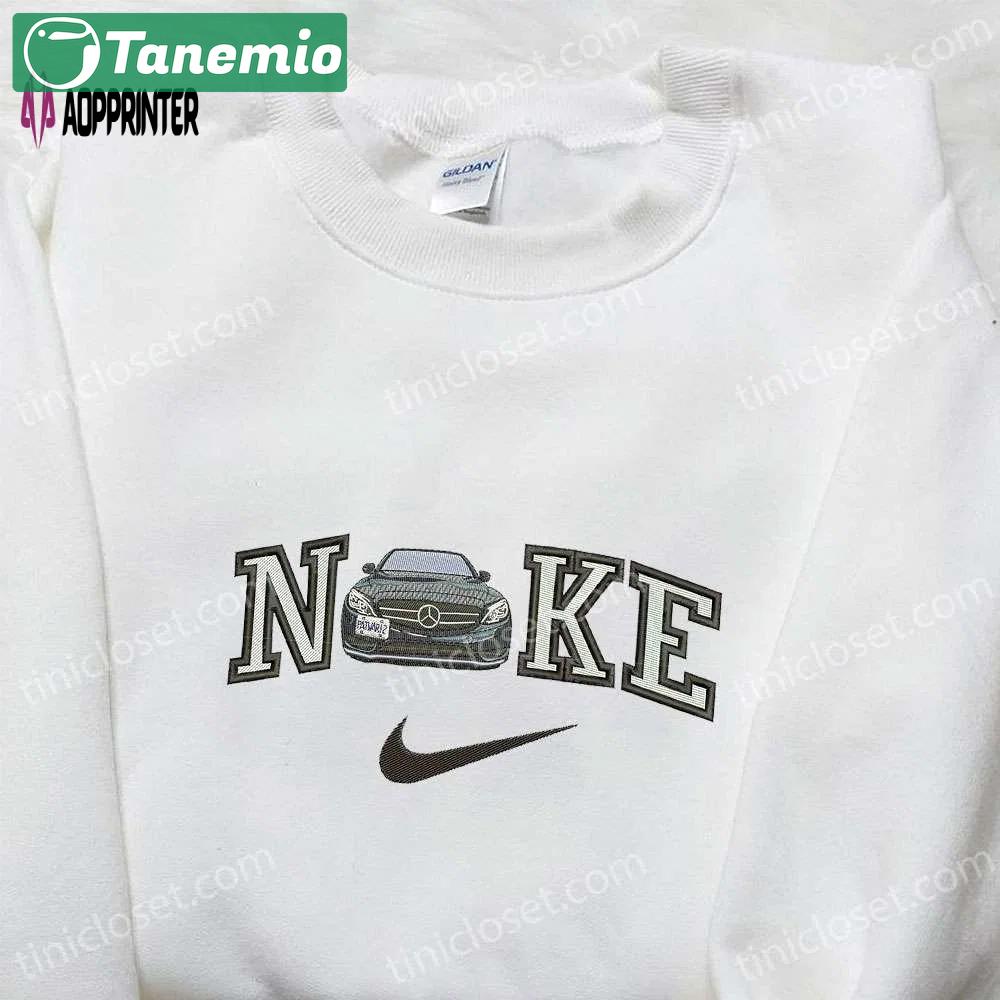 Mercedez x nike embroidered hoodie & transportation shirt – unique nike inspired designs Embroidered Shirt