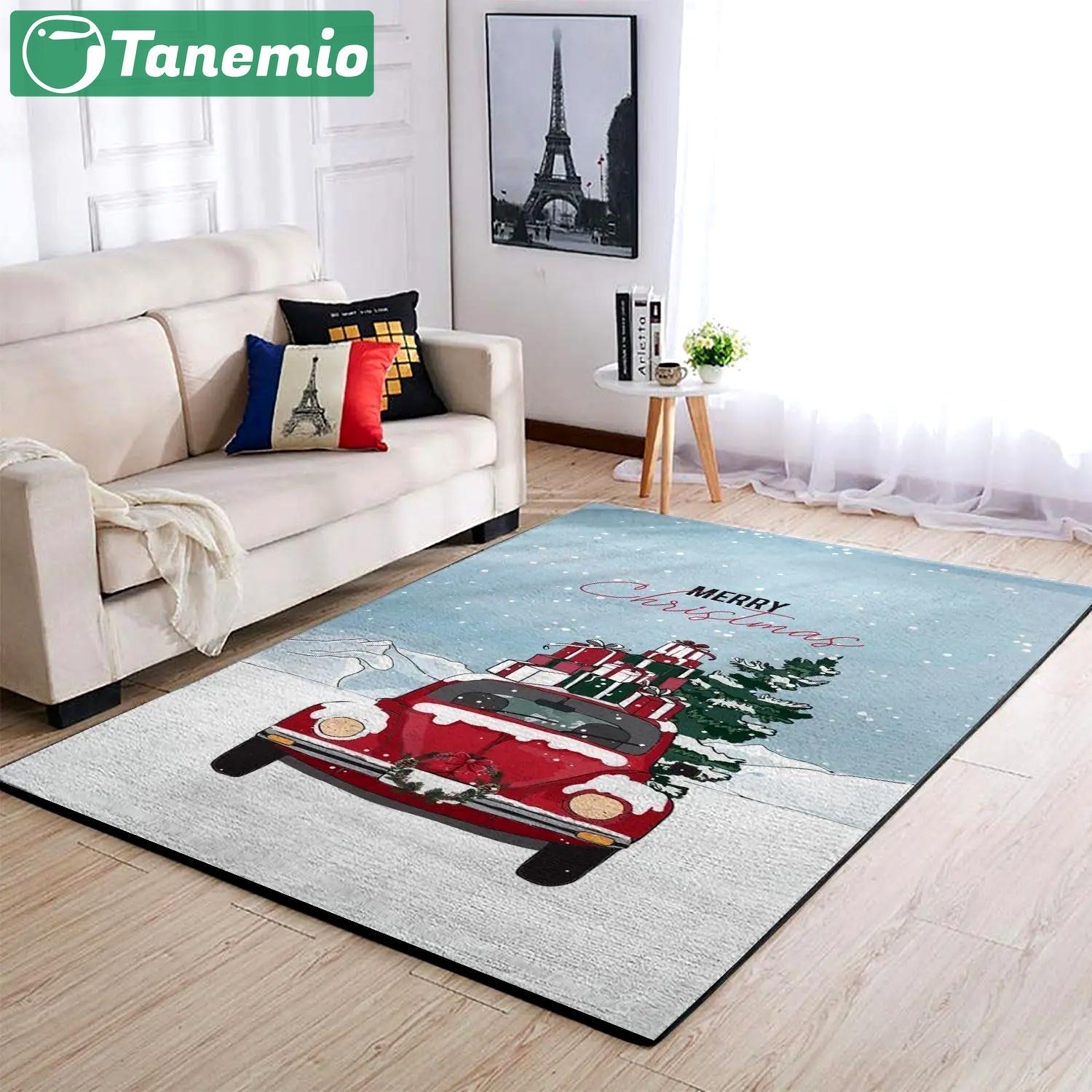 Merry christmas car area rug 1909274 christmas ofd area rug living room carpet rug regtangle carpet floor decor home decor Rectangle Rug