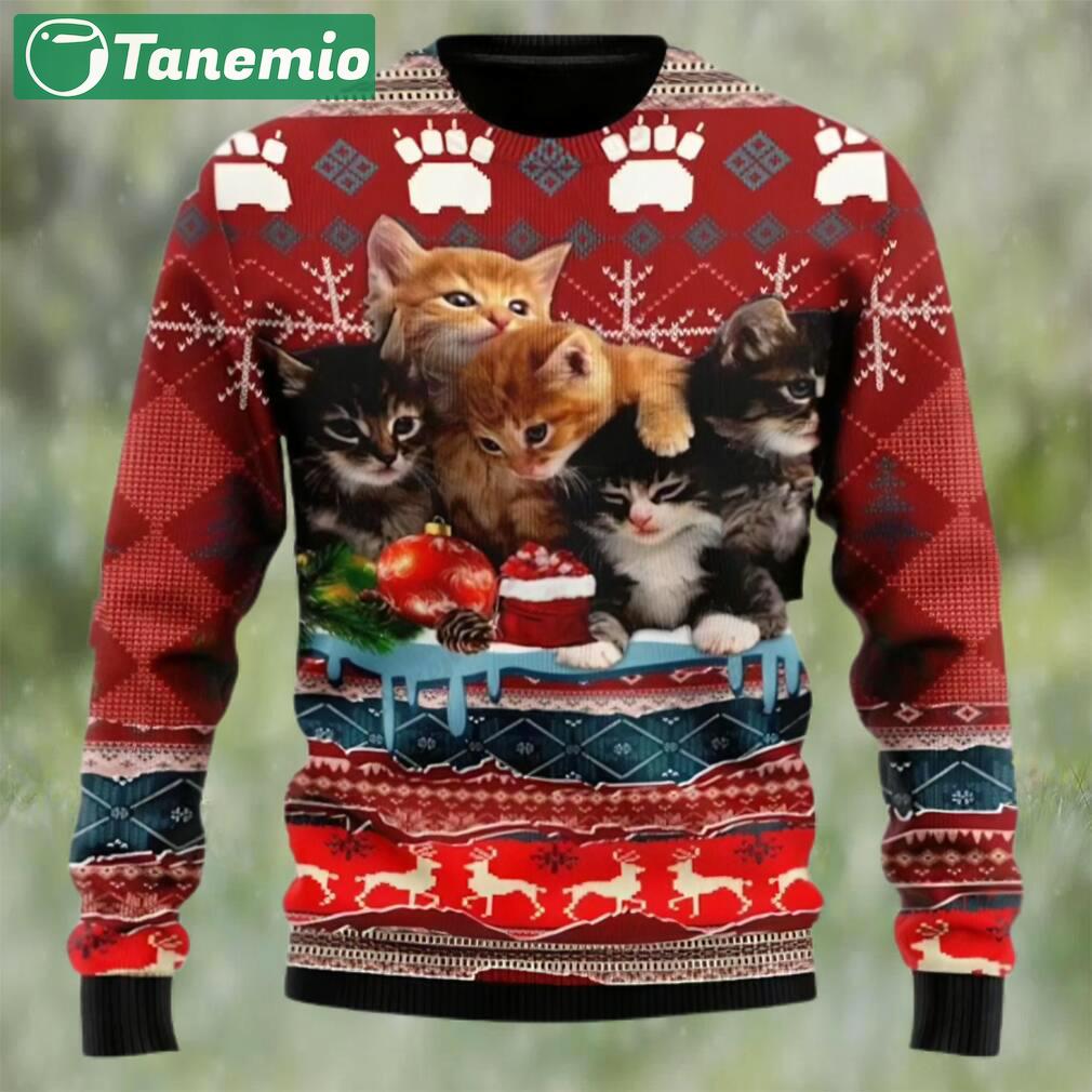 Merry christmas kitty cat ugly christmas sweater Christmas Ugly Sweater