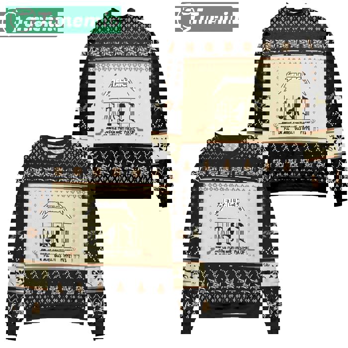 Metallica and justice for all ugly christmashot 2025 style 394 Christmas Ugly Sweater