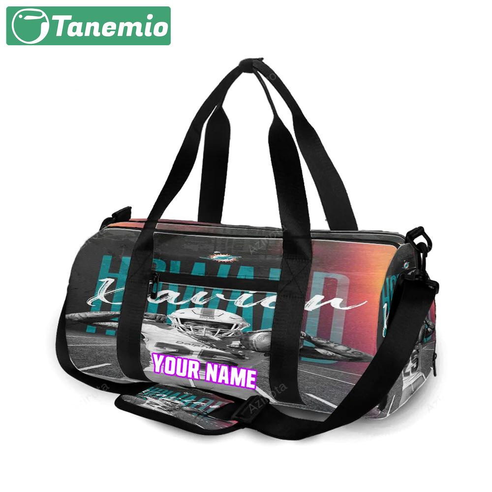 Miami dolphins xavien howard3 personalized name travel bag gym bag 1848 Travel Bag