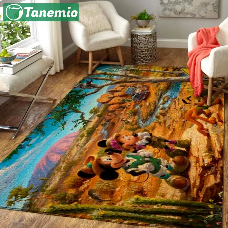 Mickey and minnie disney factory area rug living room rug home decor 2003273 Rectangle Rug