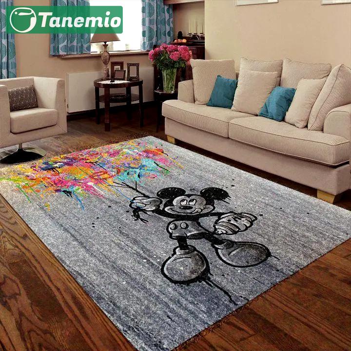 Mickey carpet floor area rug living room rug home decor home decor bedroom living room Rectangle Rug