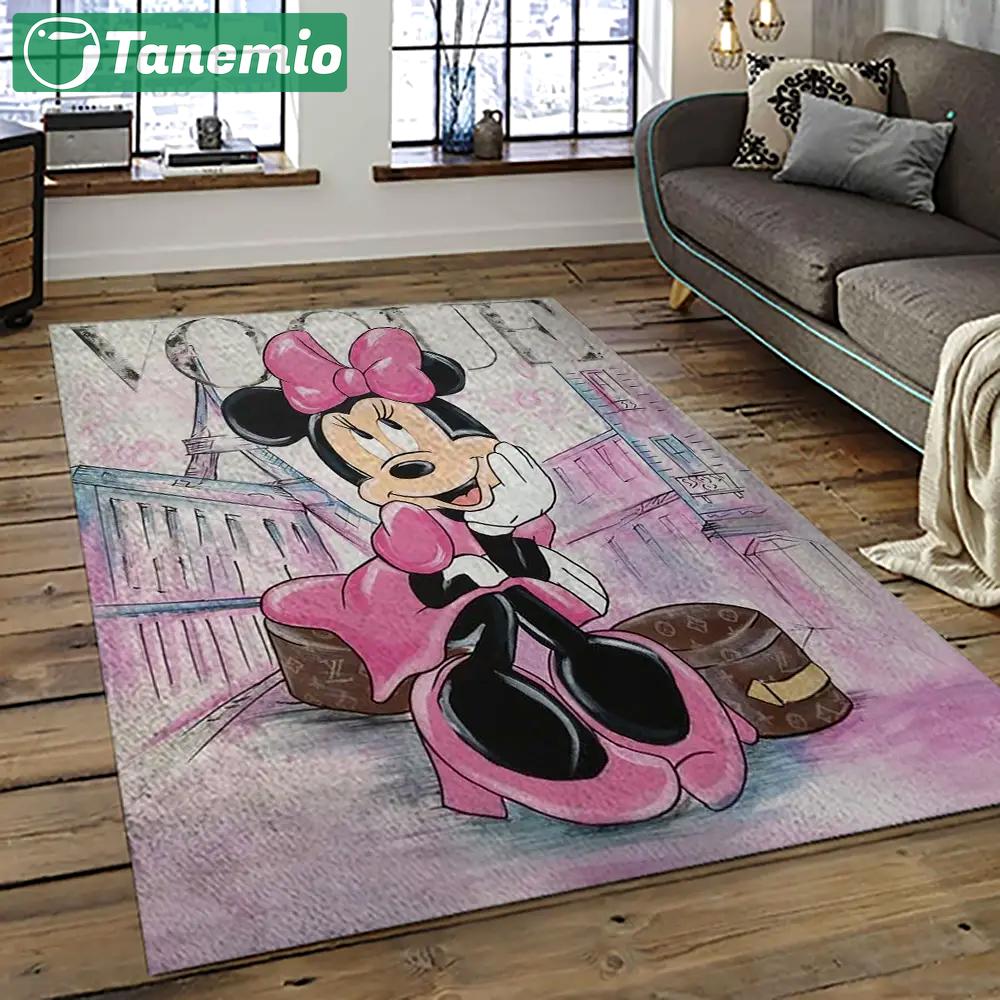 Mickey mouse characters cartoon movie carpet rectangle area rug for living room bedroom decor mme1 Rectangle Rug