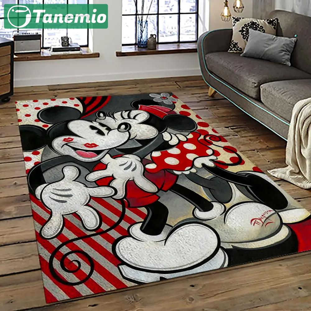 Mickey mouse characters cartoon movie carpet rectangle area rug for living room bedroom decor mme14 Rectangle Rug