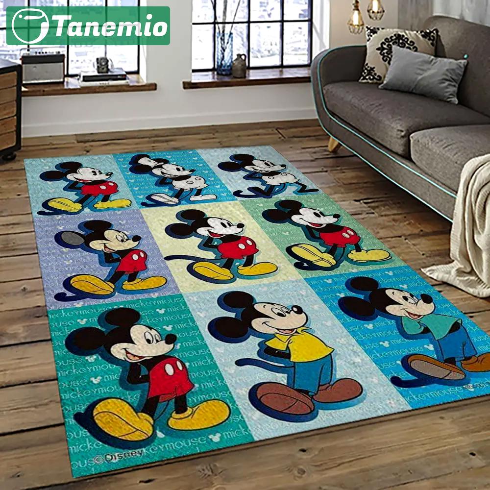 Mickey mouse characters cartoon movie carpet rectangle area rug for living room bedroom decor mme32 Rectangle Rug