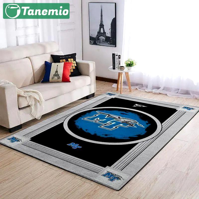 Middle tenn. blue raiders area rugs ncaa living room carpet 200303133 1 Rectangle Rug