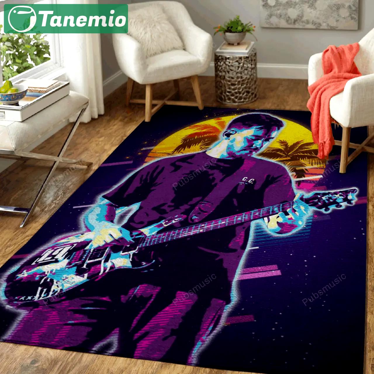 Mike shinoda artwork music synthwave 80s art for fans area rug living room carpet rug regtangle carpet floor decor home decor Rectangle Rug