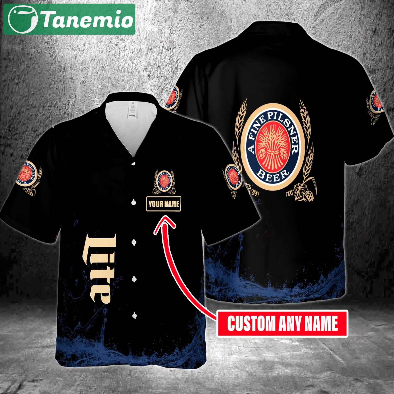 Miller lite custom name hawaiian shirt for men and women Hawaii Shirt