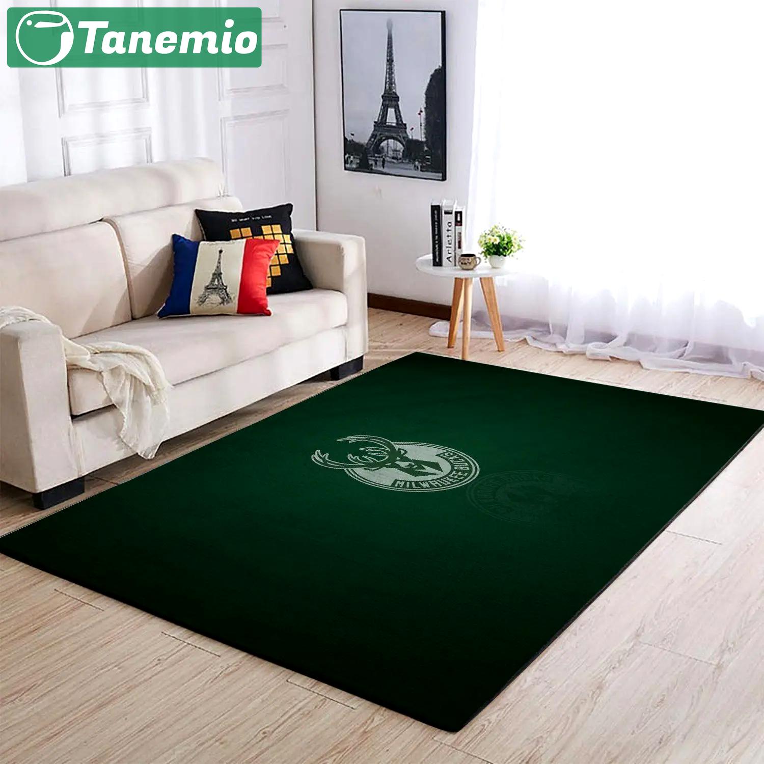 Milwaukee bucks area rug nba carpet living room rugs rug regtangle carpet v4607 Rectangle Rug