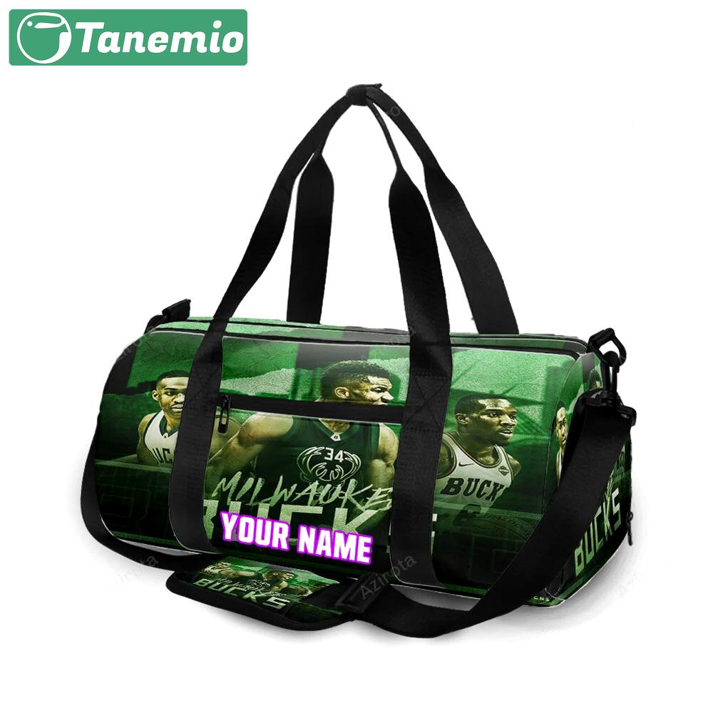 Milwaukee bucks players v13 personalized name travel bag gym bag 1847 Travel Bag