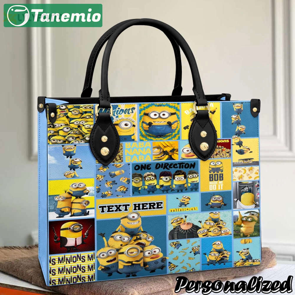 Minions leather handbag 1 3252 Women Leather Hand Bag