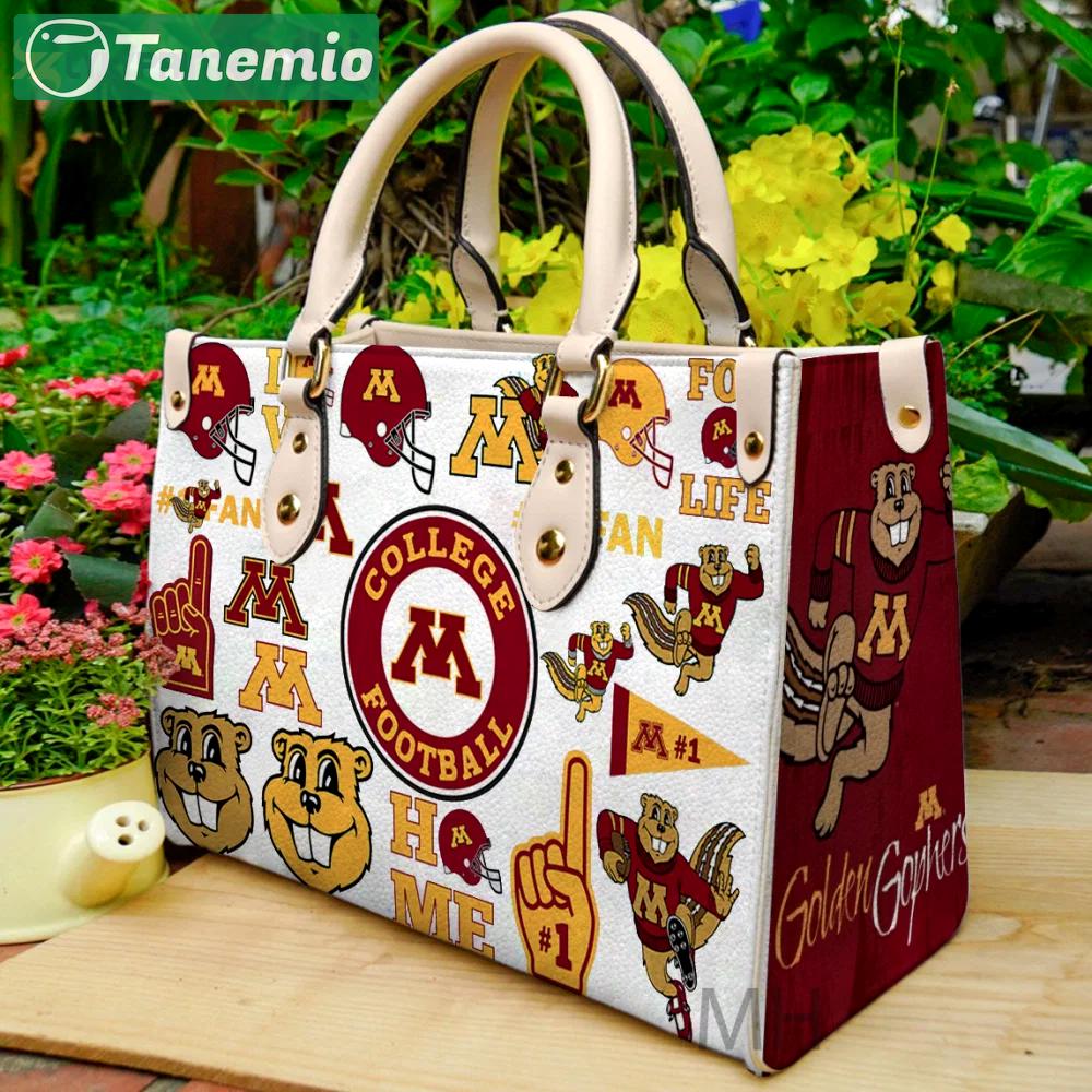 Minnesota golden gophers 1 leather handbag gift for women 486 Women Leather Hand Bag