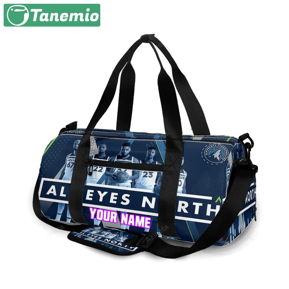 Minnesota timberwolves players v24 personalized name travel bag gym bag 545 Travel Bag