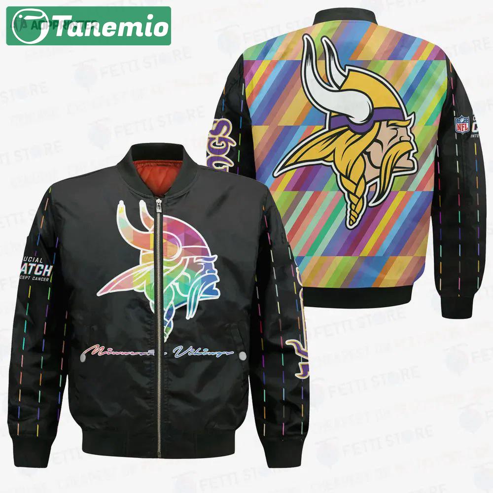 Minnesota vikings – national football league aop bomber jacket v2 Bomber Jacket