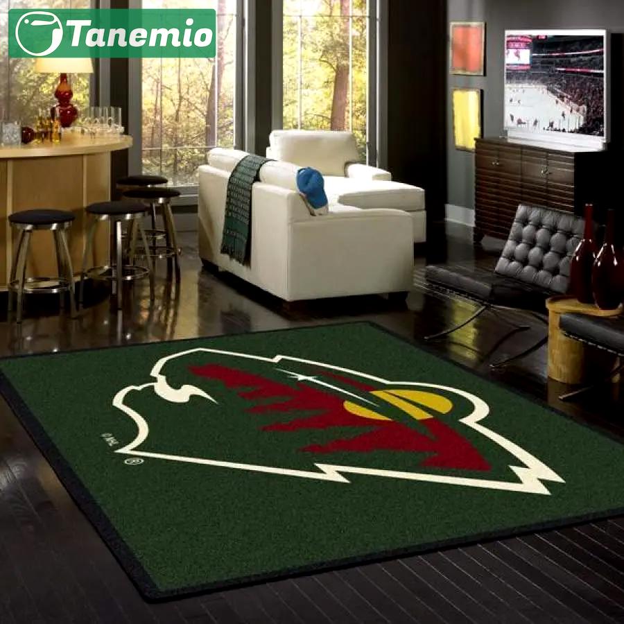 Minnesota wild nhl stadium fbs nice gift area rug living room rug home decor Rectangle Rug