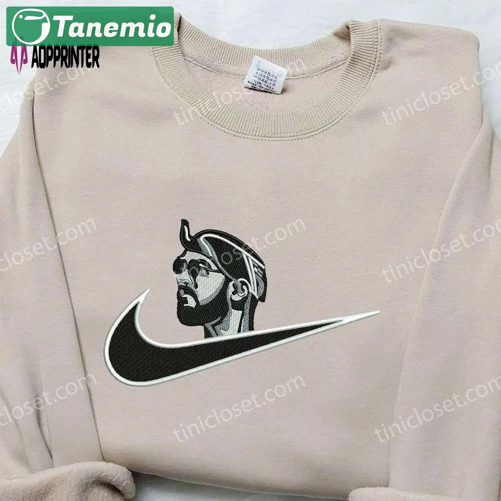 Miyagi x nike embroidered hoodie & celebrity shirt: nike inspired embroidery Embroidered Shirt
