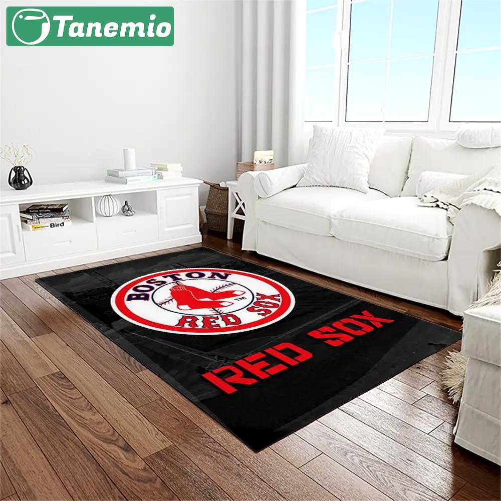Mlb boston red sox baseball team logo rectangle area rug brs18 Rectangle Rug