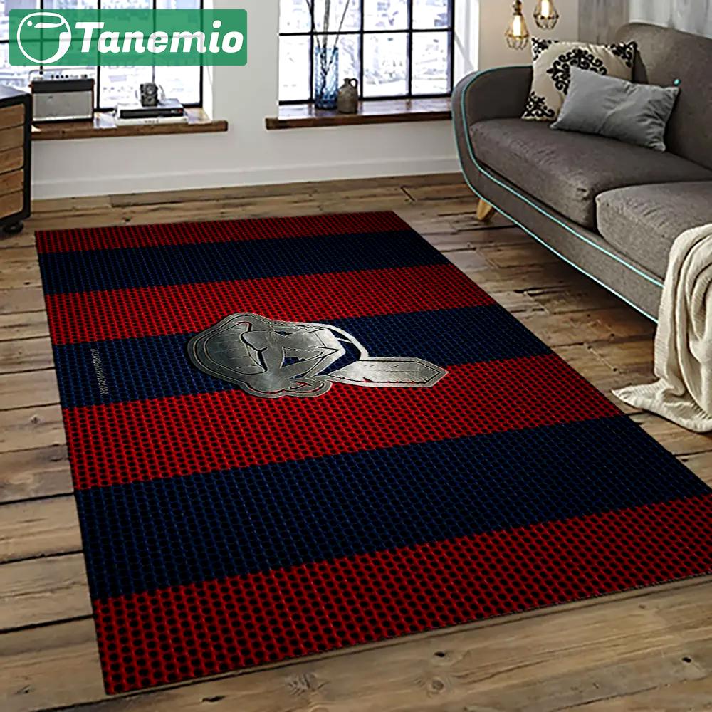 Mlb cleveland indians baseball team logo sport carpet rectangle area rug for living room ci31 Rectangle Rug