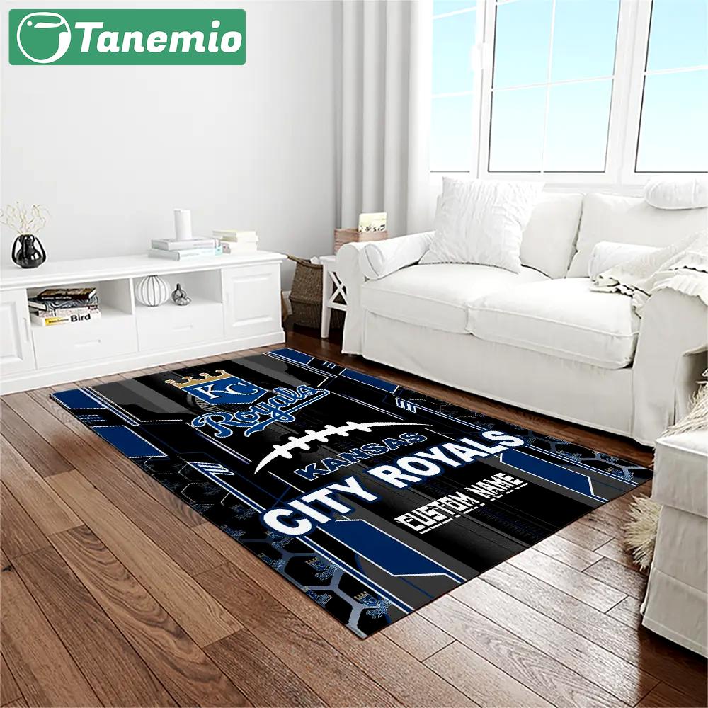 Mlb kansas city royals baseball team logo rectangle area rug kcr01 Rectangle Rug