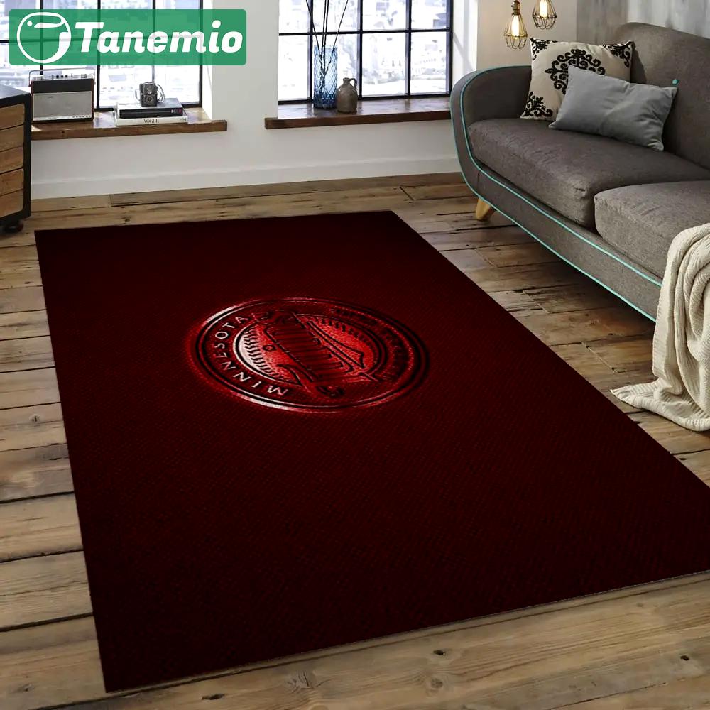 Mlb minnesota twins baseball team logo rectangle area mts10 Rectangle Rug
