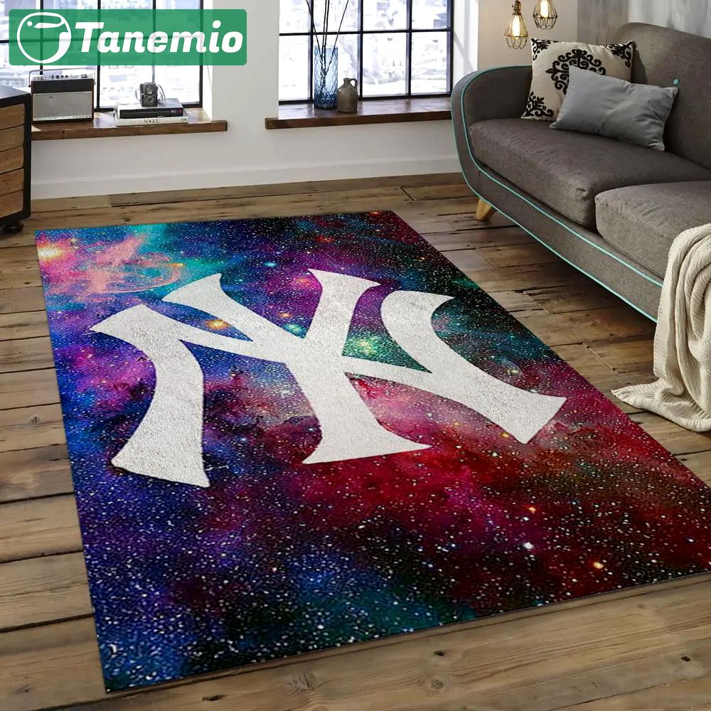 Mlb new york yankees baseball team logo rectangle area nyy27 Rectangle Rug