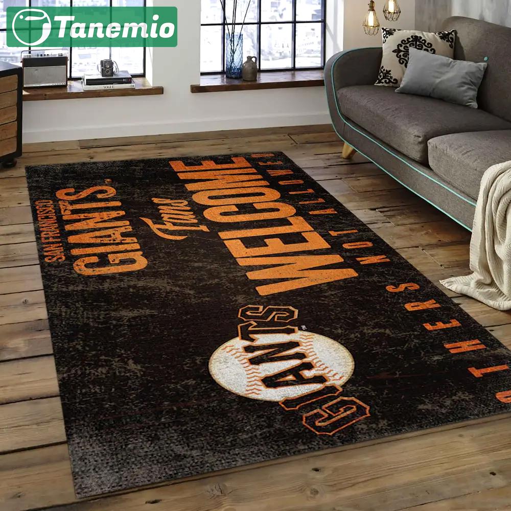 Mlb san francisco giants baseball team logo rectangle area sfg15 Rectangle Rug