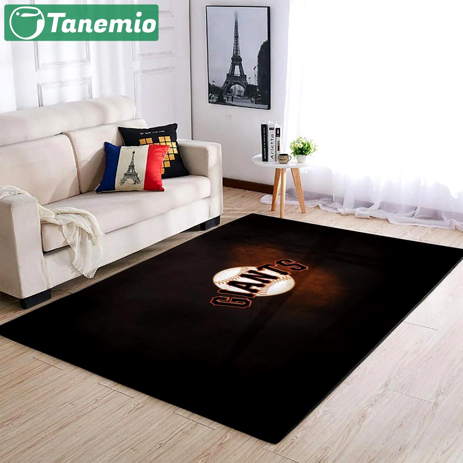 Mlb san francisco giants team logo area living room rug v1079 Rectangle Rug