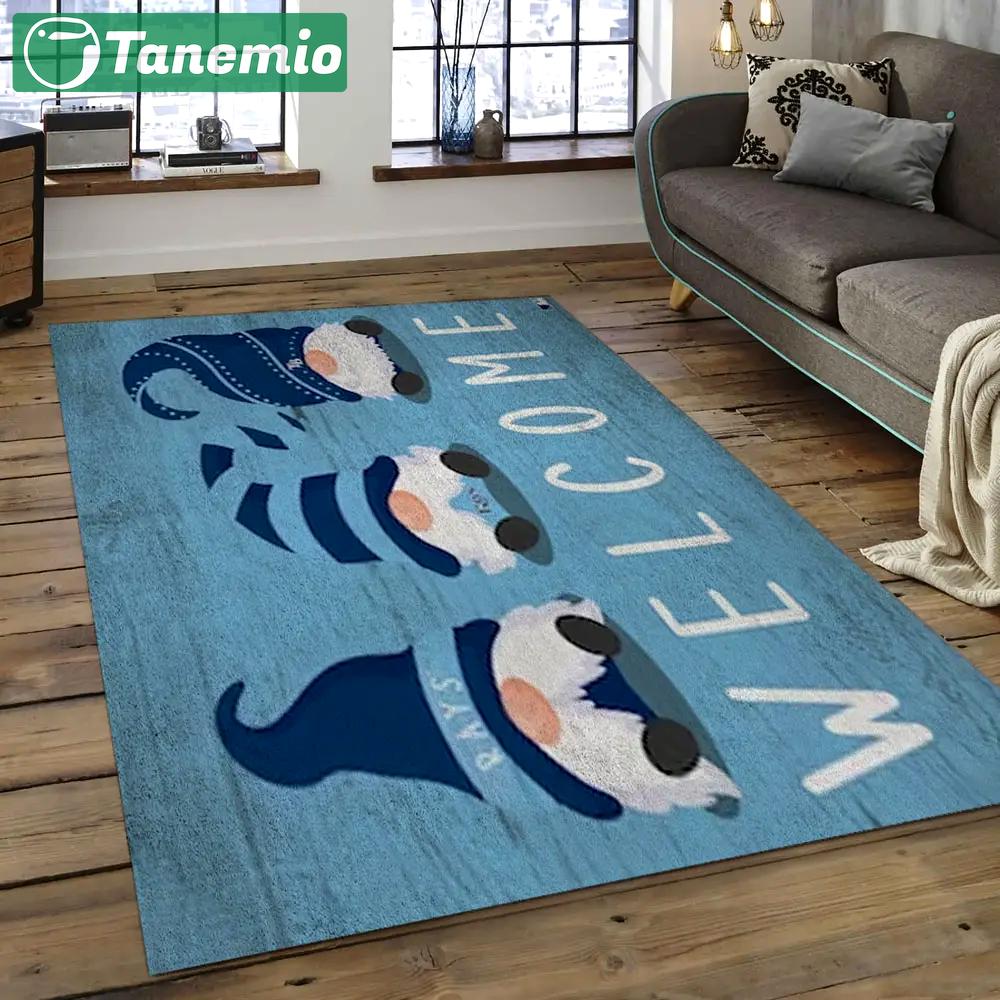 Mlb tampa bay rays baseball team logo rectangle area tbr15 Rectangle Rug