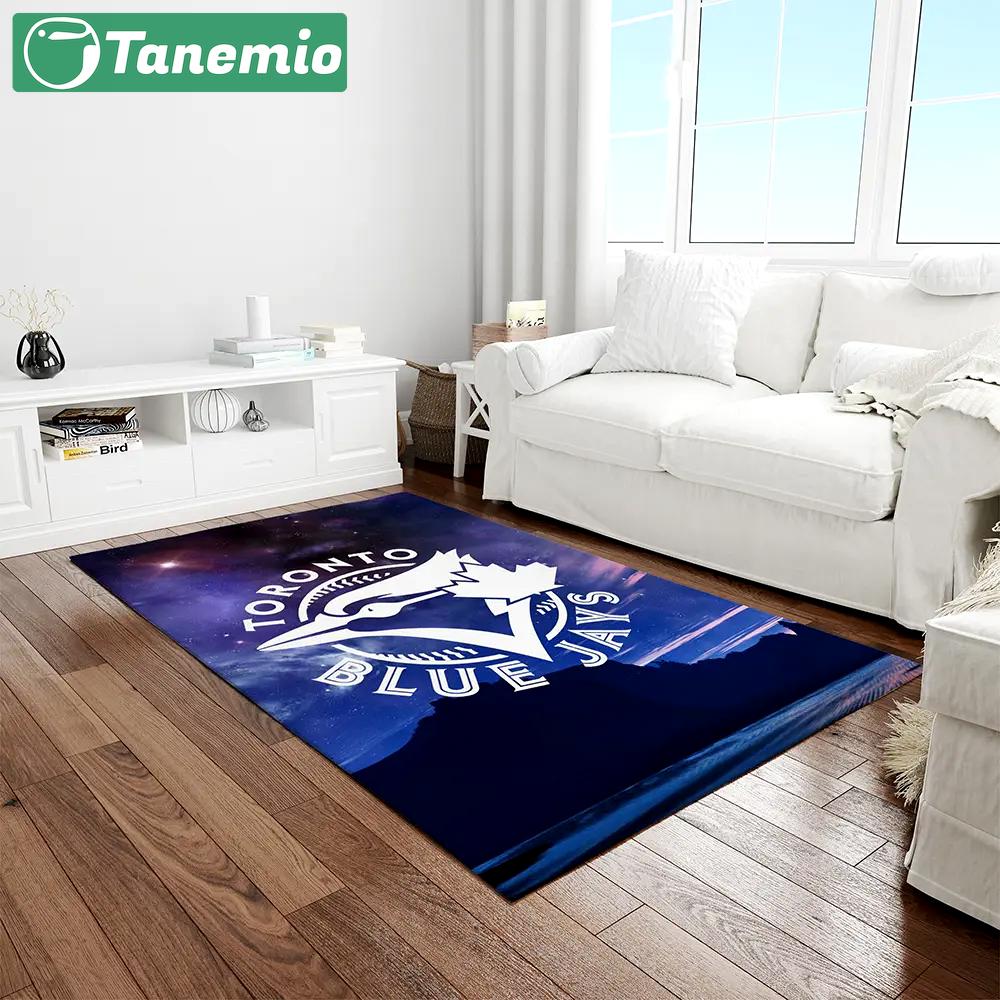 Mlb toronto blue jays baseball team logo rectangle area rug tbj33 Rectangle Rug